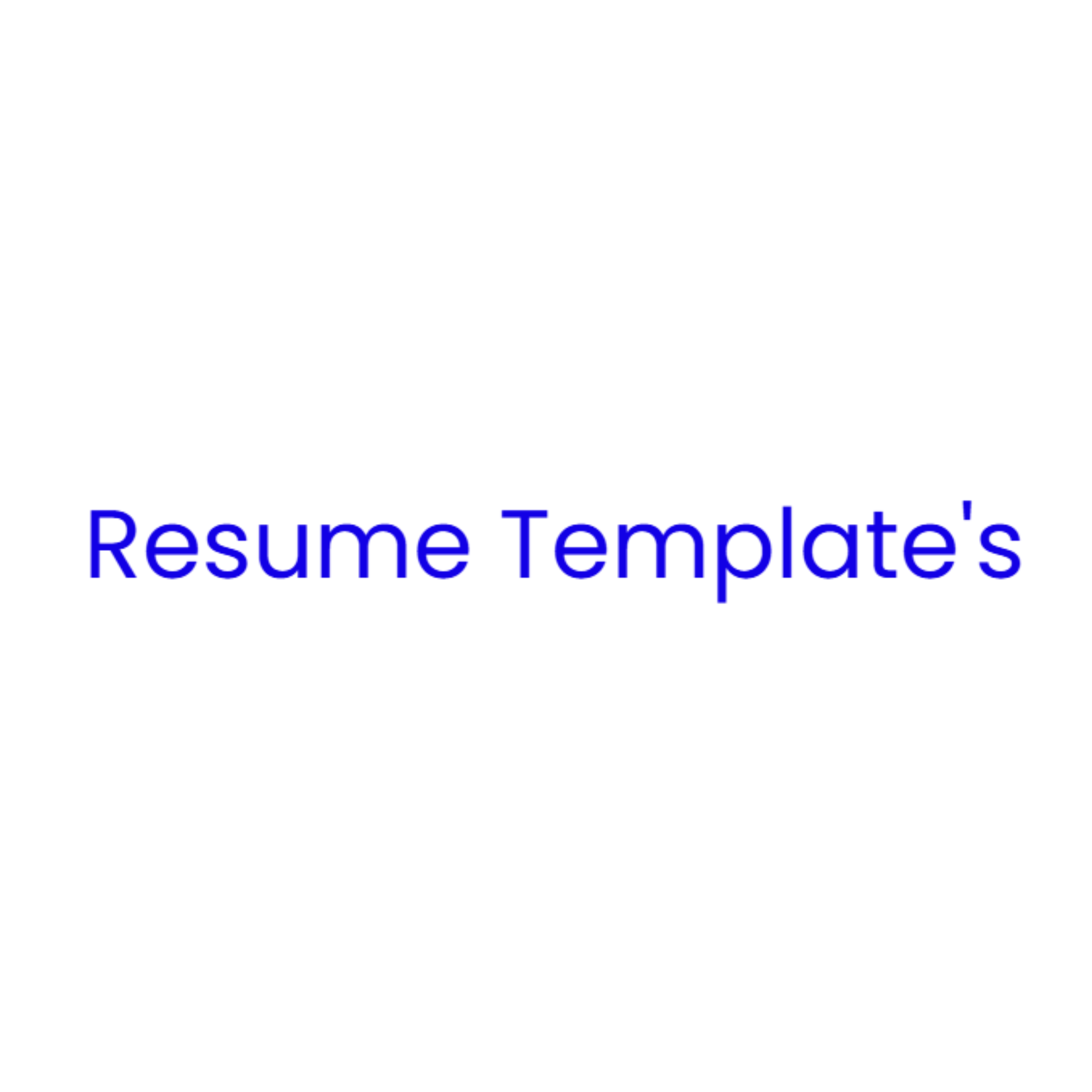 Resume Templates
